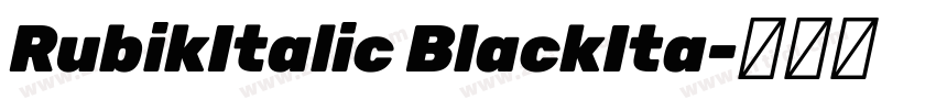 RubikItalic BlackIta字体转换